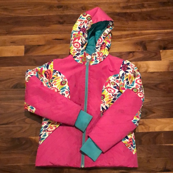 Spyder Jackets & Blazers - Spyder girls size small floral/pink ski jacket